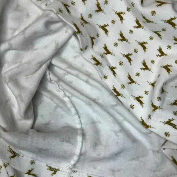 Partners by Mervyns Womens Cotton Top Mock Neck Long Sleeve Small Holiday Print - Picture 6 of 7